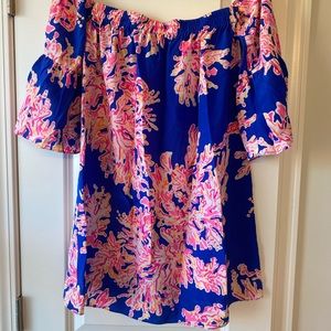 Lilly Pulitzer off the shoulder tunic XS